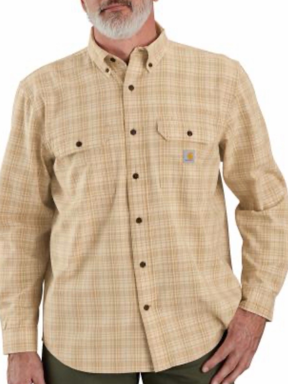 Men’s Carhartt Loose Fit Midweight Long Sleeve Plaid Shirt